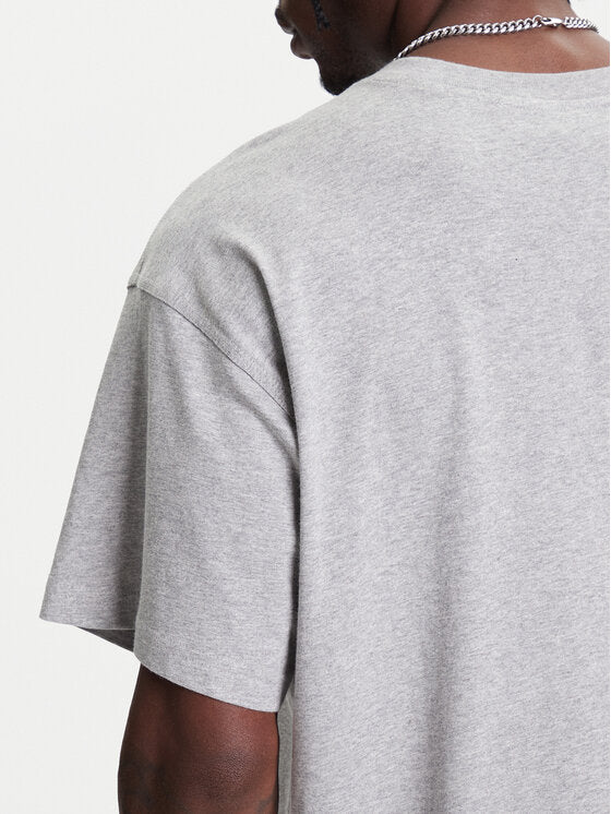 Adidas T-Shirt Trefoil Essentials JY6270 Γκρι Oversize