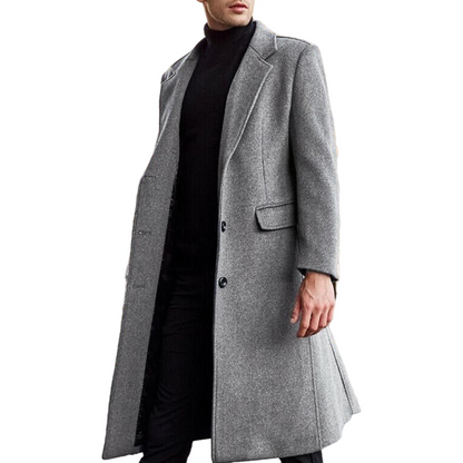 Men's Casual Slim Fit Wool Coat