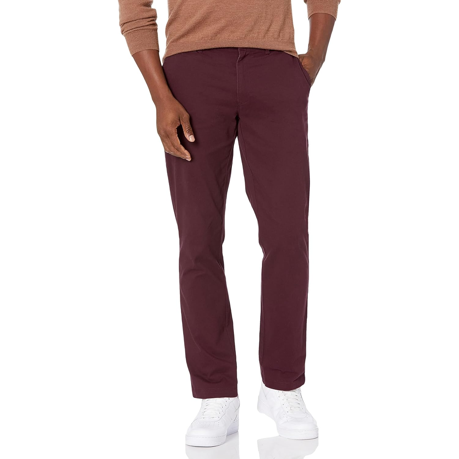 Mens Slim Fit Casual Stretch Chino Pants