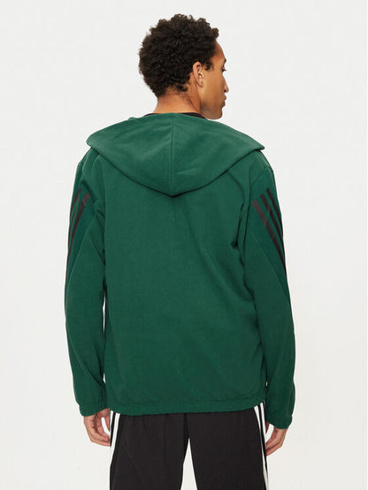 Adidas Future Icons 3-Stripes IW6079 Green Regular Fit Fleece Sweatshirt