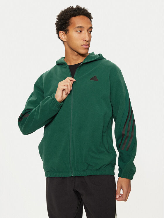 Adidas Future Icons 3-Stripes IW6079 Green Regular Fit Fleece Sweatshirt