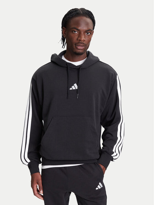 Adidas Essentials 3-Stripes Sweatshirt JD1874 Black Regular Fit