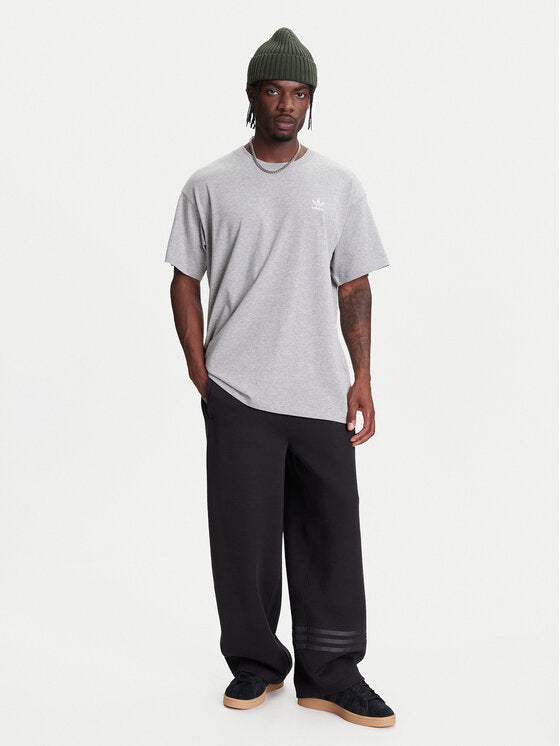 Adidas T-Shirt Trefoil Essentials JY6270 Γκρι Oversize