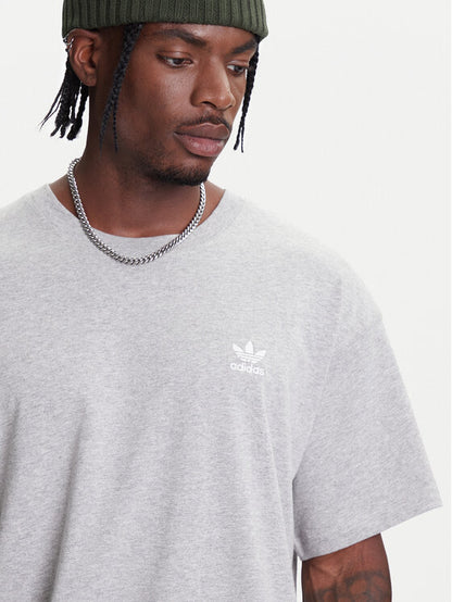 Adidas T-Shirt Trefoil Essentials JY6270 Γκρι Oversize