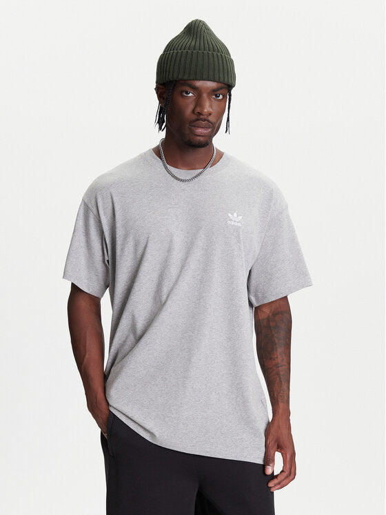 Adidas T-Shirt Trefoil Essentials JY6270 Γκρι Oversize
