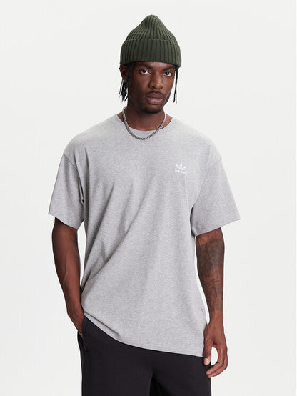 Adidas T-Shirt Trefoil Essentials JY6270 Γκρι Oversize