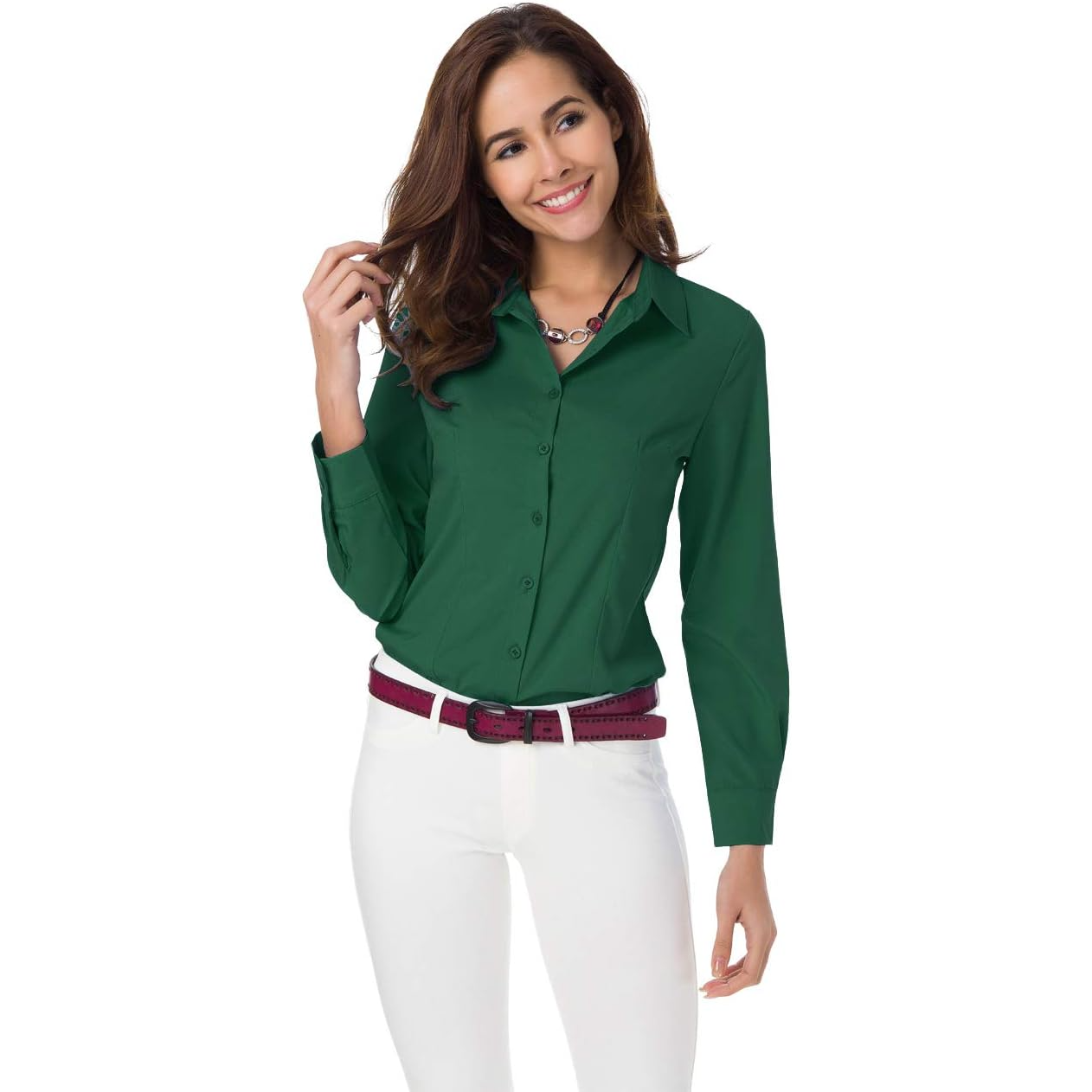 Atnlewhi Women's Casual Business Work Elegant Shirts